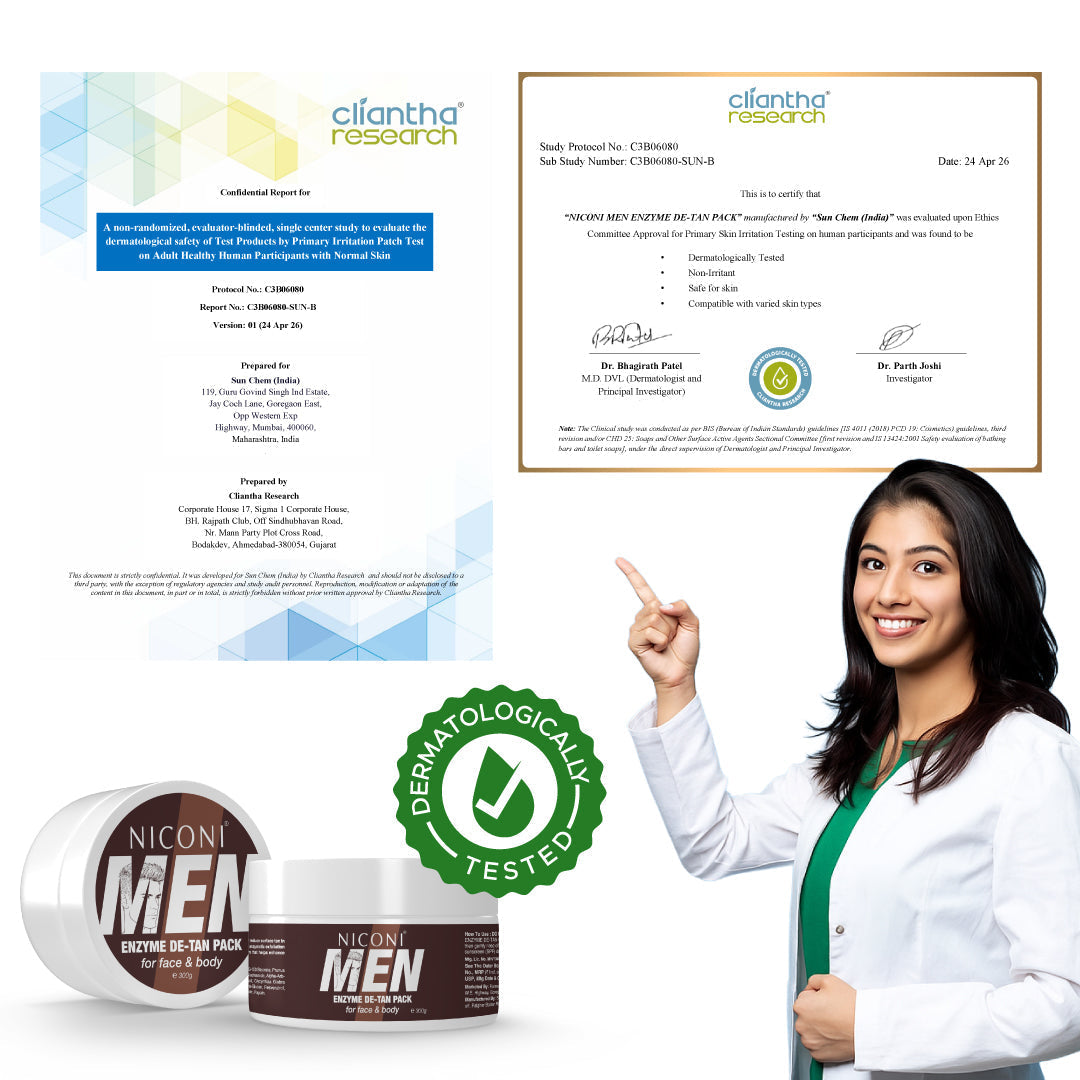 Niconi Men Enzyme De-Tan Pack (300g Each)