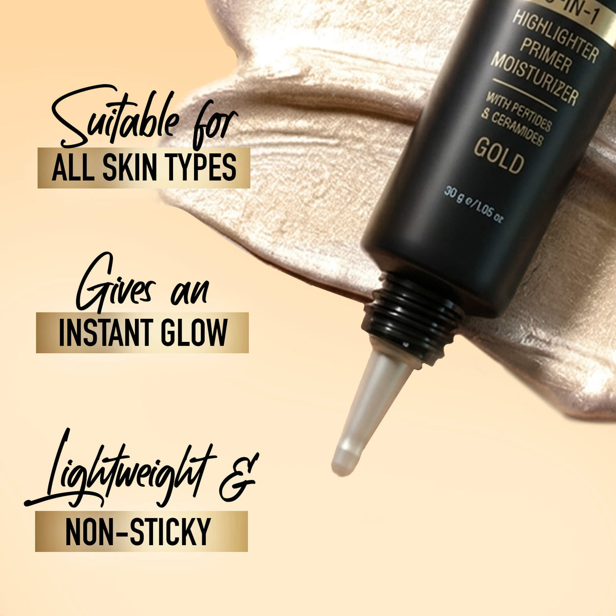 ✨ Buy 1 Get 1 FREE – RENÉE Yours Truly Strobe Cream Gold (30g) ✨