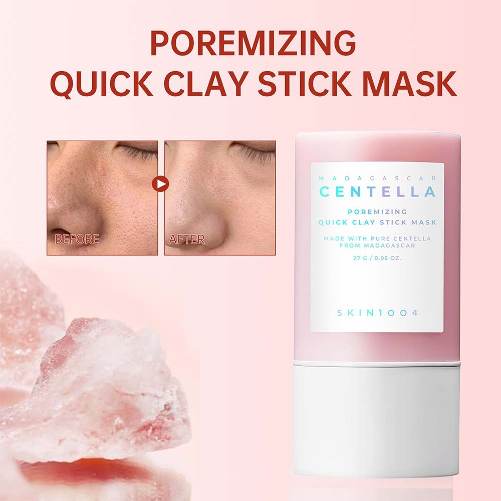Madagascar Centella Clay Stick Mask - For Quick Pore Minimizing & whiteheads/Blackheads cleaning