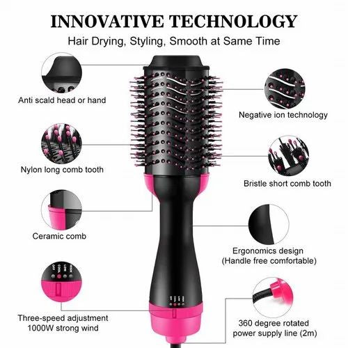 One Step Hot Air Brush (Dryer + Styler)