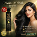 Rivaaj Mahal Herbal Hair Oil | 100% Natural Formula with 20+ Herbs | Reduces Hair Fall, Promotes Growth & Fights Dandruff